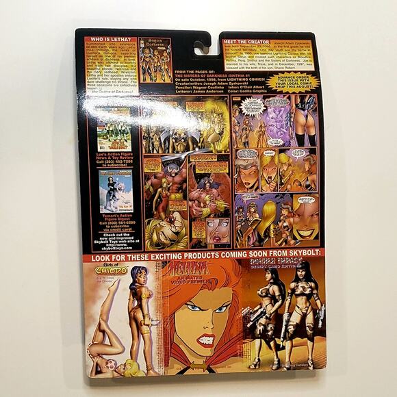 1998 Skybolt Toyz Sisters of Darkness Demon Skin Letha Vintage NEW - Picture 2 of 2